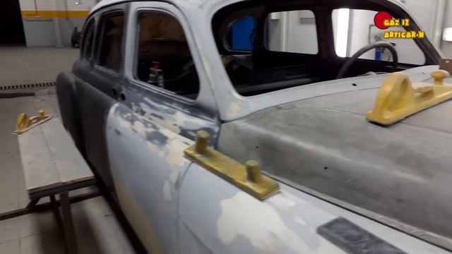 Газ 12 ЗИМ 3 подготовка к покраске