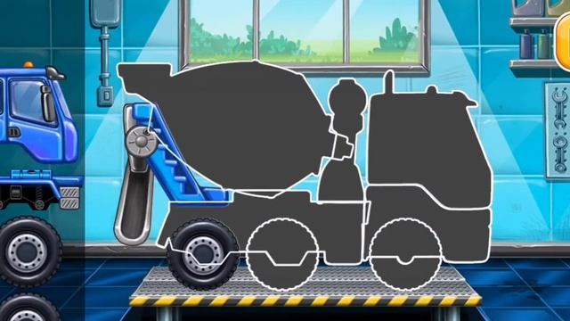 Строим домик с машинками! Развивающая игра - мультик для.