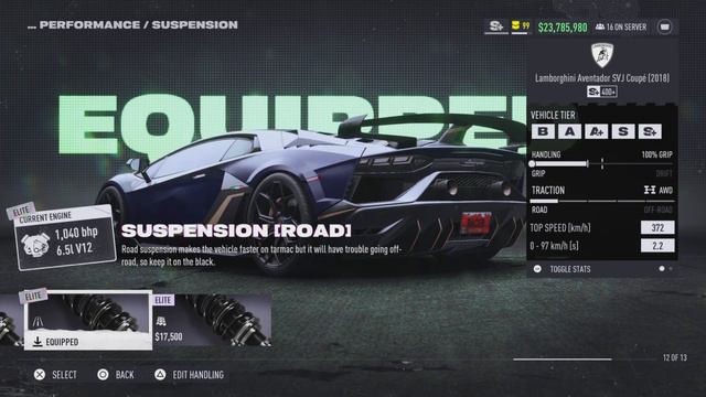 Need For Speed Unbound S class build Lamborghini Aventador SVJ Coupé 2018