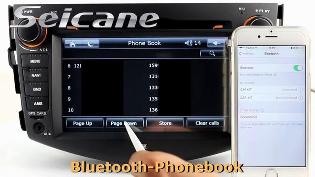 Car Stereo Upgrade For 2006-2012 Toyota RAV4 With Auto A/V Sat Nav System Bigger Touch Screen Aux I