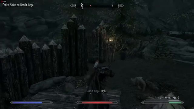 Smilodon Combat Of Skyrim (Tank Archer Vs Bandit Camp No Crosshair)