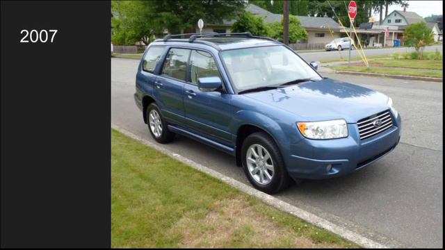 Subaru Forester Through The Years