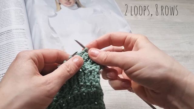 Секционный узор на основе жемчужной резинки?knitting Pattern.