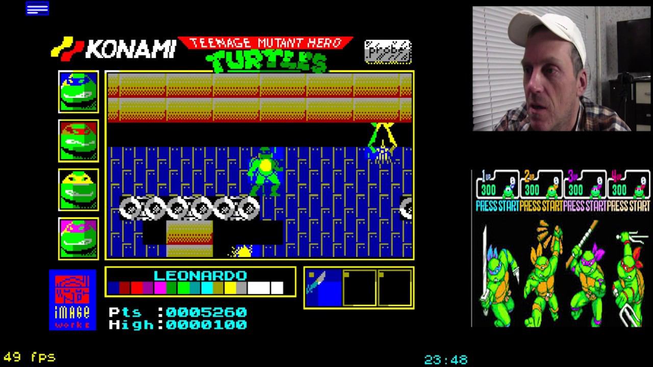 Игра Turtles, Zx Spectrum 48k , полное прохождение !