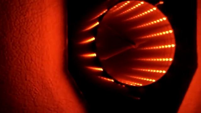 светодиодный 3D RGB светильник часы  своими руками