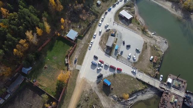 Полет на Dji с. Нижнекаменка. Пристань.