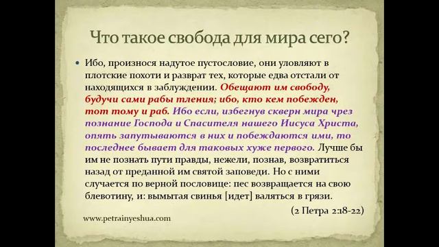 №28-4. Иоанна гл.8 Кто есть семя Авраама и кто есть раб греха
