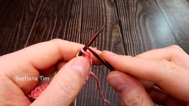 АЖУРНЫЙ УЗОР СПИЦАМИ 