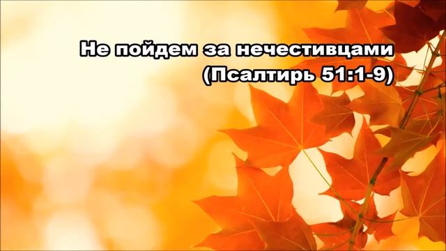 Тихое время с Живой Жизнью: Псалтирь 51 (22102017)