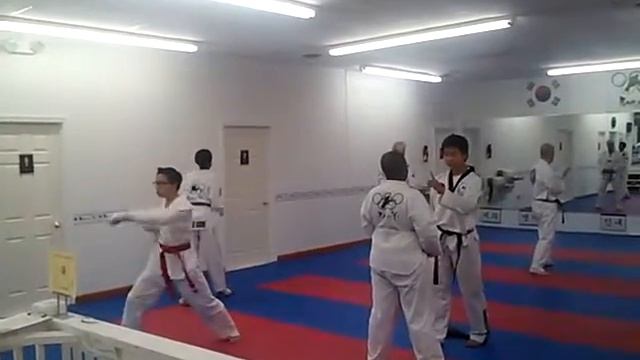 Taimir Practicing Jumping Front Snap Kick