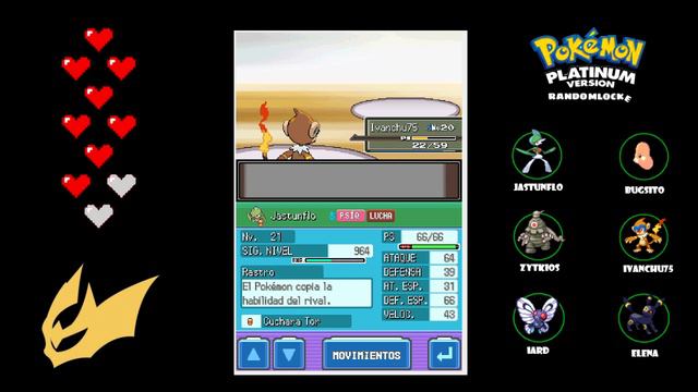 Gardenia, La ESTRATEGA. Choque De Trenes. Pokémon Platino Randomlocke Ep.8