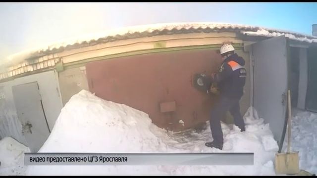 В Заволжском районе Ярославля горели гаражи