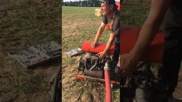 Feuerwehrpumpe TS8 in Aktion