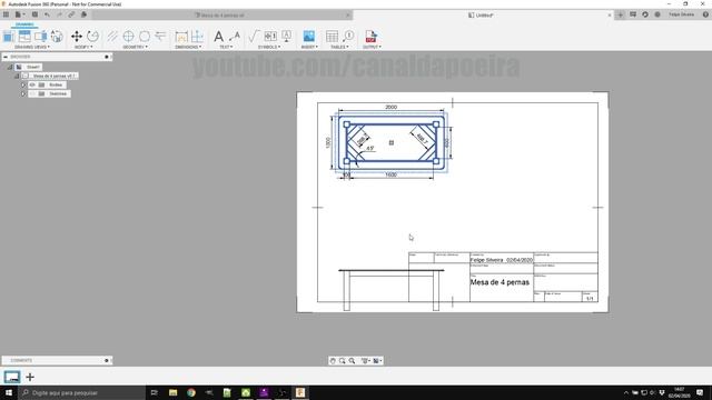 Criando A Ficha Técnica - Drawing | Curso Básico De Fusion 360 - Aula 07