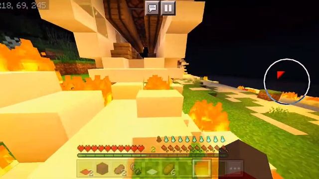 Секрет Острова в Майнкрафт пе| #1| Наш самолёт упал?!