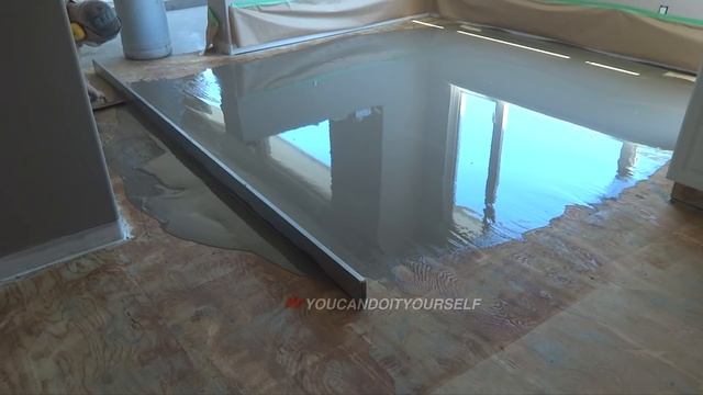 How To Leveling Plywood Subfloor With Straight Edge DIY MrYoucandoityourself