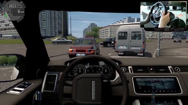 City Car Driving - Range Rover Sport SVR - Logitech g29 steeringwheel  shifter