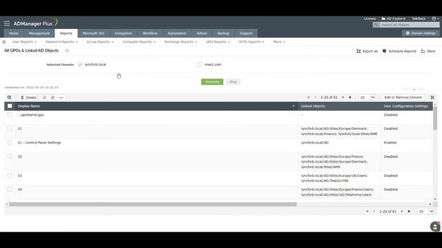 How To Generate GPO Reports Using ManageEngine ADManager Plus?