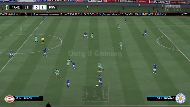 FIFA 22 - Leicester City Vs PSV UEFA Europa Conference League Quarter-Final | Next-Gen Gameplay