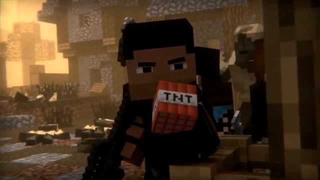 Тьма(зомби)-клип,анимация майнкрафт(песня на английском).