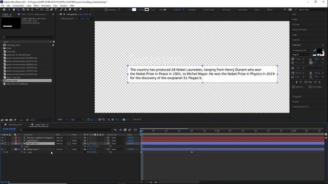 After Effects для начинающих - Анимация инфо-плашки | Урок 5