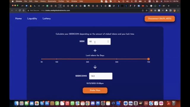 SGN Как поставить монеты на стейкинг