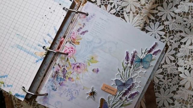 Блокнот в стиле прованс.