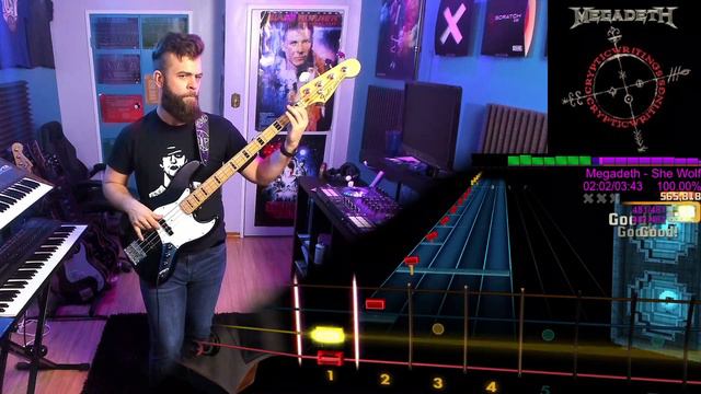 Megadeth - She Wolf | BASS Tabs & Cover (Rocksmith)