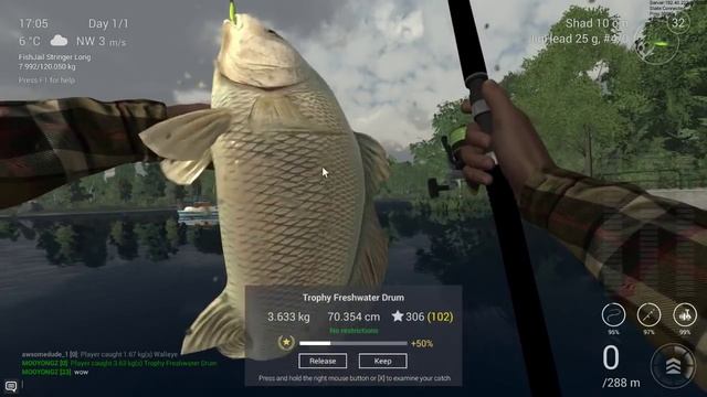 Fishing Planet - How To Catch Trophy Freshwater Drum In Michigan, Update 0.3.0
