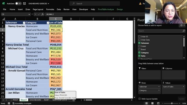 Part 6: MS Excel Basic Dashboard Creation Tutorial_Pivot Tables Best Practices