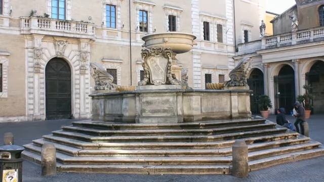 Фонтан на площади Санта-Мария-ин-Трастевере | Трастевере. Достопримечательности Рима