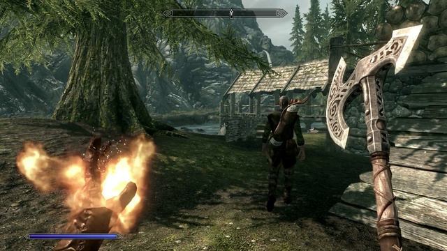 Skyrim Fire Magic Баг
