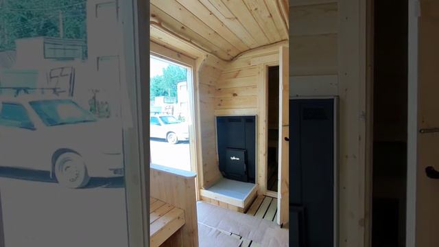Жаркая Баня Квадро-Бочка 2,3*6 метров на 2отделения #баня #баняподключ #банябочка #дача #стройка