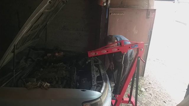 Установка двигателя: 1JZ GE. Попытка 1. Видео 3. Toyota Chaser JZX 90. Ролик 18. Матершинные слова