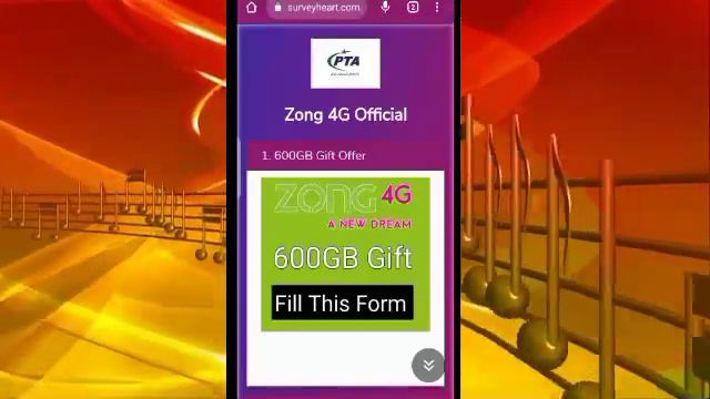 Zong Internet Package , Zong 600 Gb Internet Package

Code