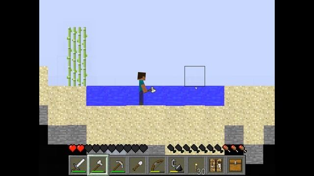 бумажный майнкрафт ( по сути 2D ) пробуем!