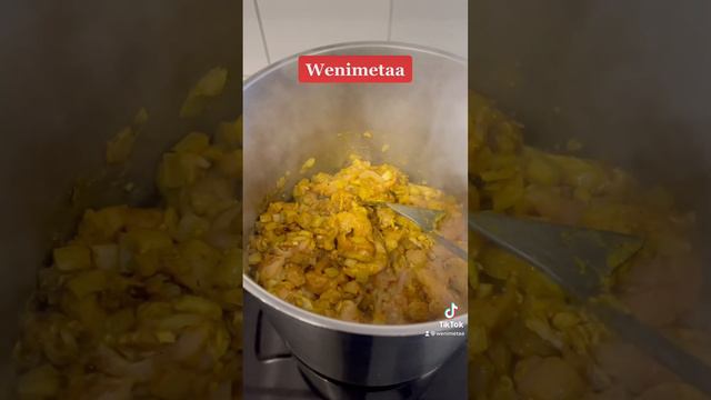 Chicken Curry Sauce Cooked With Coconut Milk And Chicken Broth.