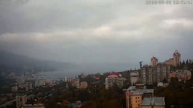 Онлайн Камера - Ялта, Крым. Октябрь 2016 за 2 минуты