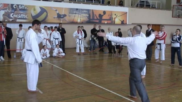 Karate JKS Shotorenmei 2012 Kumite Cadets 15 Year Final  AKA Astrakhantsev Igor Vs (Pokrov)