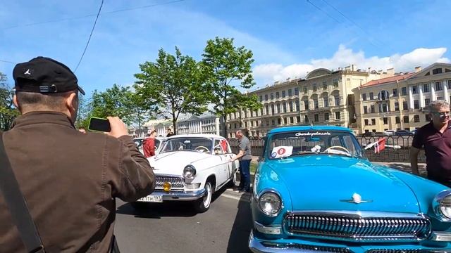 Парад ретро транспорта в Санкт-Петербурге. Май 2023.