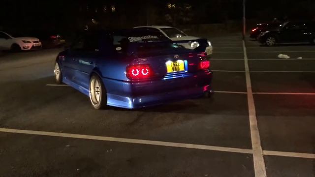 Toyota chaser spits HUGE FLAMES ?