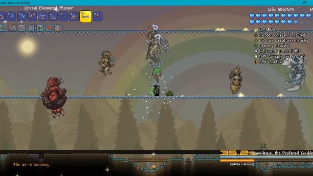 Terraria Calamity Mod - Providence (Daytime Hallow) Unreal Elemental Blaster