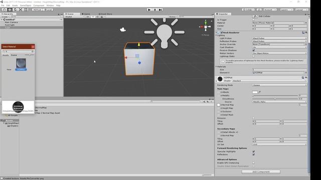 Height Map To Normal Map Coverter For Unity