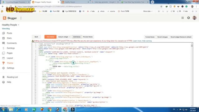 How To Download And Install Blogger Templates With Complete SEO | Add Meta Tag Keywords Description