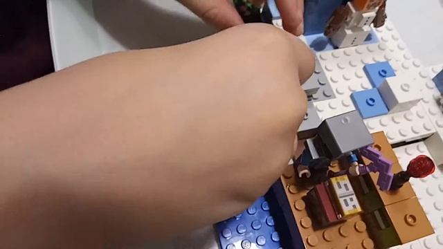 Лего майнкрафт ледяные шипы