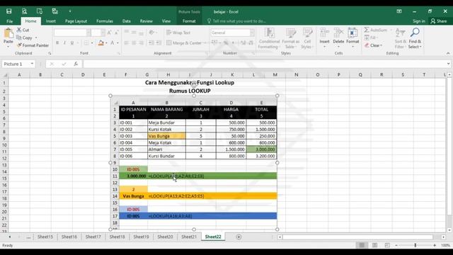 Cara Menggunakan Fungsi Lookup Di Microsoft Excel CARA BELAJAR #045