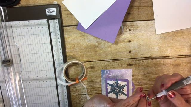 Snowflake Wishes Pull Tab Flap Card