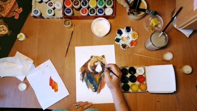 Учимся рисовать Медведя