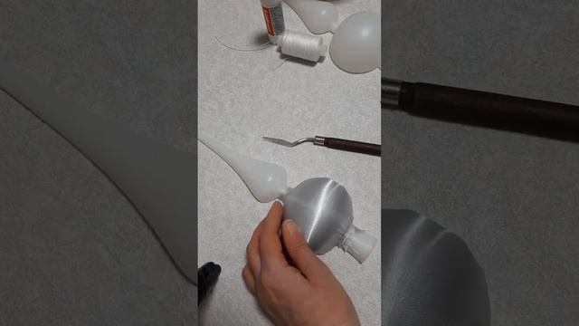 Как обтянуть верхушку на ёлку атласом (шелком)