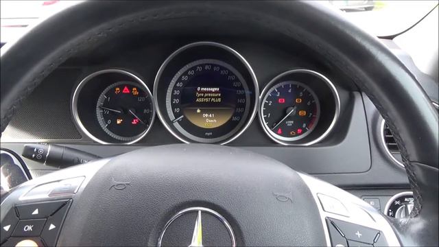 Tyre Pressure RESET on Mercedes Benz C Class 2012